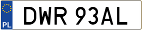 Trailer License Plate